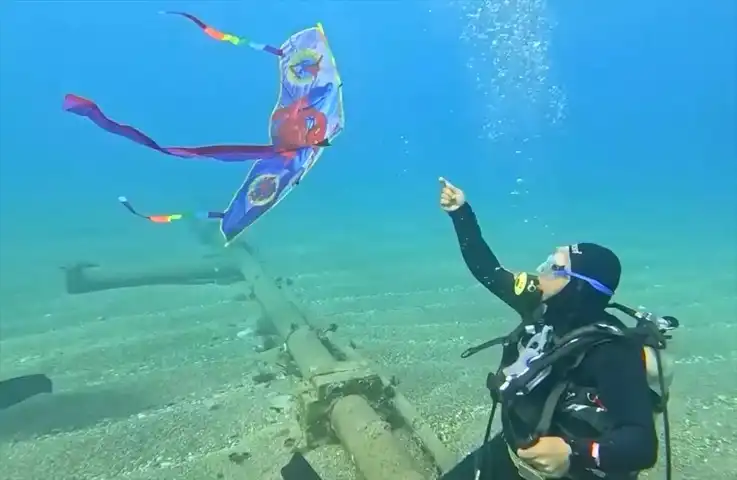 Dalışta Bulunan Uçurtma, Çocuğa Hediye Edildi