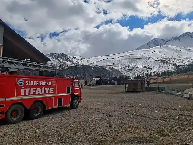 Davraz'da Kayak Sezonu İçin İtfaiye Ekibi Görevlendirildi