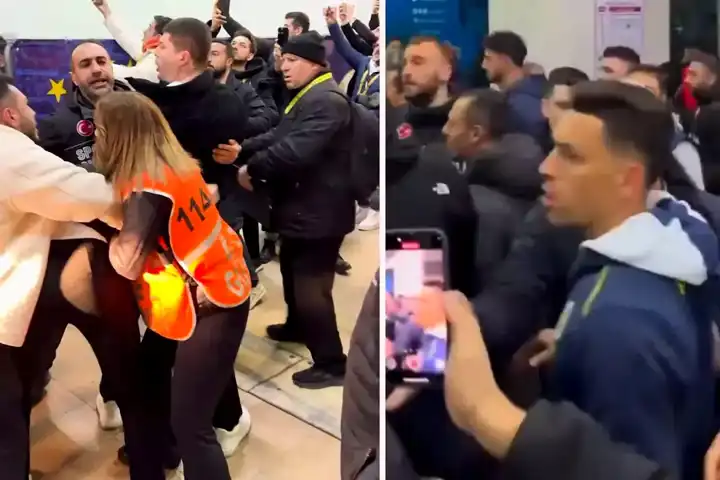 Fenerbahçe-Rizespor Maçında Kavga!