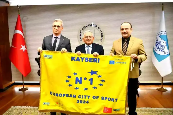 Kayseri, 2024 Avrupa Spor Şehri! Altın Bayrak Ödülü Kazandı
